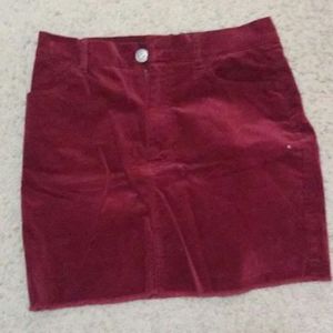 Burgundy skirt